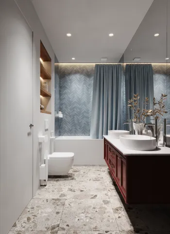 Интерьер ванной  смотреть на Basicdecor