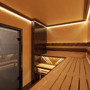 Интерьер cауной в современном стиле смотреть на Basicdecor