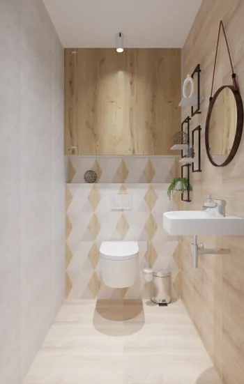 Интерьер ванной в современном стиле смотреть на Basicdecor