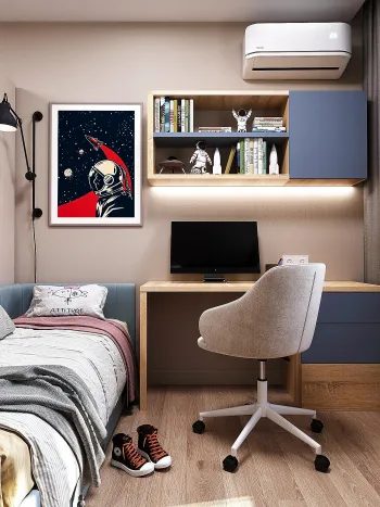 Интерьер детской с для мальчика  смотреть на Basicdecor
