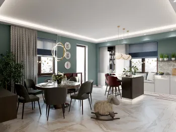 Интерьер столовой в современном стиле смотреть на Basicdecor