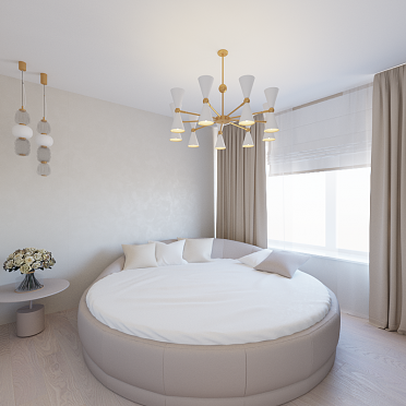 Интерьер спальни cветильниками над кроватью  смотреть на Basicdecor