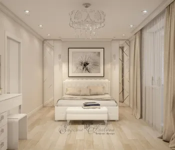 Интерьер спальни cветильниками над кроватью  смотреть на Basicdecor