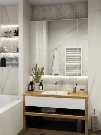 Интерьер ванной  смотреть на Basicdecor