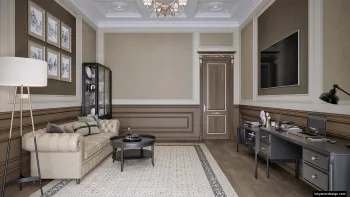 Интерьер гостиной  смотреть на Basicdecor