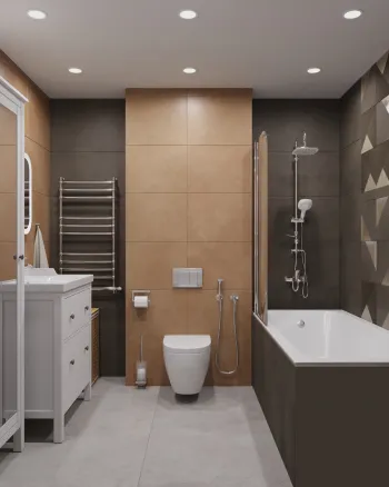 Интерьер ванной  смотреть на Basicdecor