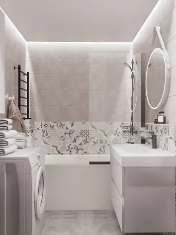 Интерьер ванной в современном стиле смотреть на Basicdecor