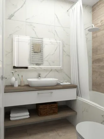 Интерьер ванной  смотреть на Basicdecor