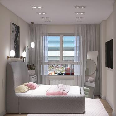Интерьер спальни cветильниками над кроватью  смотреть на Basicdecor