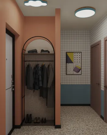 Интерьер прихожей с проходной  смотреть на Basicdecor