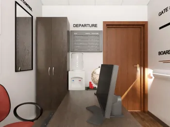Интерьер c рабочим местом в стиле фьюжн смотреть на Basicdecor