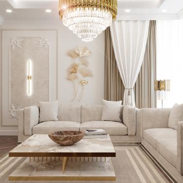 Интерьер гостиной с аркой в современном стиле смотреть на Basicdecor