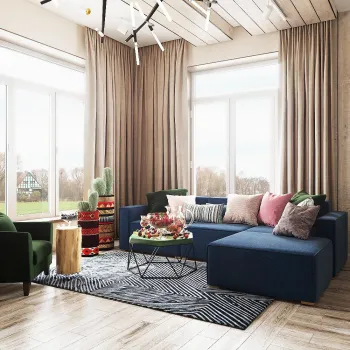 Интерьер гостиной  смотреть на Basicdecor