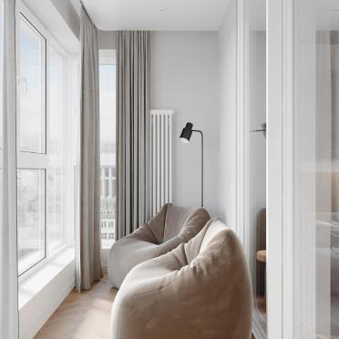Интерьер балкона с балконом  смотреть на Basicdecor