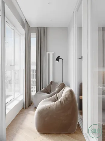 Интерьер балкона с балконом  смотреть на Basicdecor