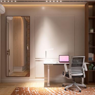 Интерьер c подсветкой и фиолетовой подсветкой  смотреть на Basicdecor