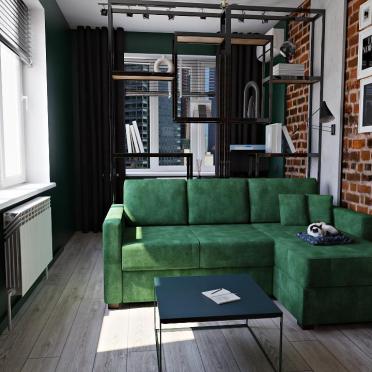 Интерьер гостиной с балконом  смотреть на Basicdecor