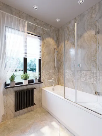 Интерьер ванной в неоклассике смотреть на Basicdecor
