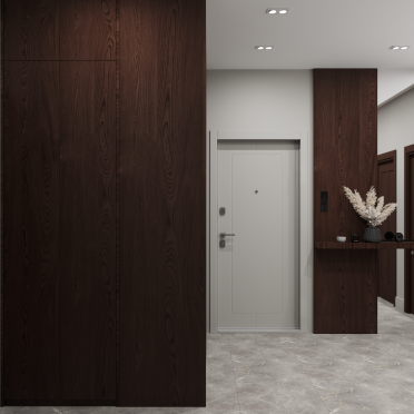 Интерьер прихожей c рабочим местом  смотреть на Basicdecor