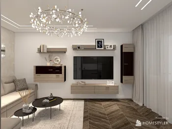 Интерьер гостиной с в деревянном доме в современном стиле смотреть на Basicdecor