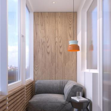 Интерьер балкона с балконом в современном стиле смотреть на Basicdecor