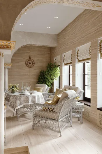 Интерьер балкона в стиле кантри смотреть на Basicdecor