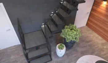 Интерьер с под лестницей в современном стиле смотреть на Basicdecor