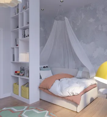 Интерьер детской с для девочки  смотреть на Basicdecor