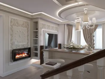 Интерьер гостиной в классическом стиле смотреть на Basicdecor