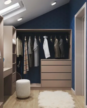 Интерьер гардеробной  смотреть на Basicdecor