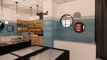 Интерьер с барной стойкой  смотреть на Basicdecor