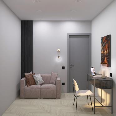 Интерьер кабинета c подсветкой  смотреть на Basicdecor
