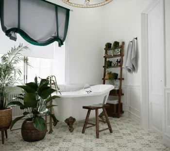 Интерьер ванной в стиле кантри и винтажном смотреть на Basicdecor