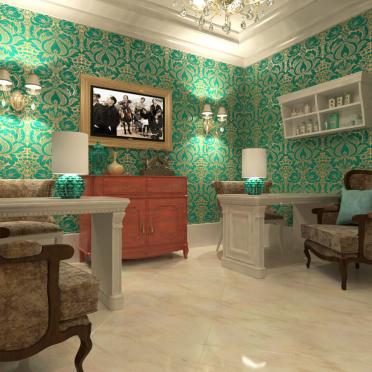 Интерьер кабинета c рабочим местом  смотреть на Basicdecor