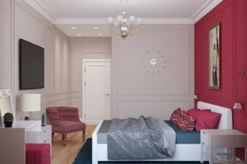 Интерьер спальни с аркой в неоклассике смотреть на Basicdecor