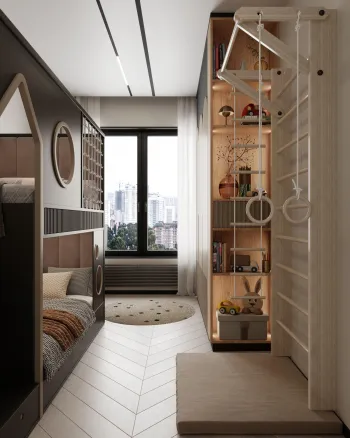 Интерьер детской с для мальчика  смотреть на Basicdecor