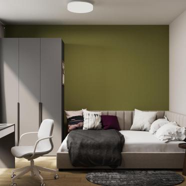Интерьер детской cветильниками над кроватью и с подсветкой  смотреть на Basicdecor