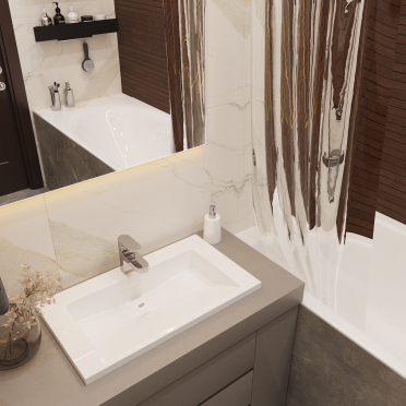 Интерьер ванной  смотреть на Basicdecor
