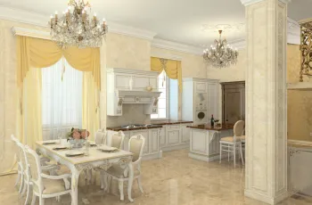 Интерьер кухни в классическом стиле смотреть на Basicdecor