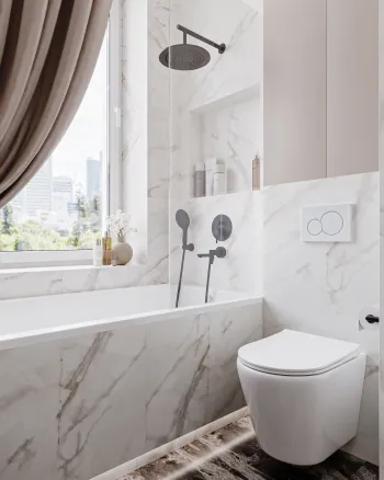 Интерьер ванной  смотреть на Basicdecor