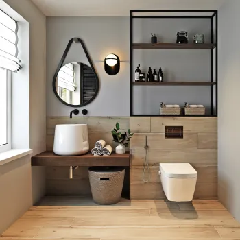 Интерьер ванной  смотреть на Basicdecor