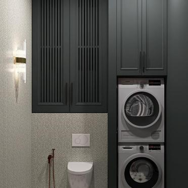 Интерьер ванной с постирочной  смотреть на Basicdecor