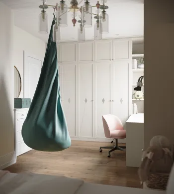 Интерьер детской c рабочим местом  смотреть на Basicdecor