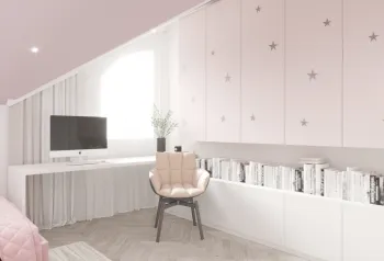 Интерьер детской с для девочки  смотреть на Basicdecor