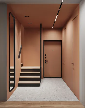 Интерьер коридора с проходной  смотреть на Basicdecor