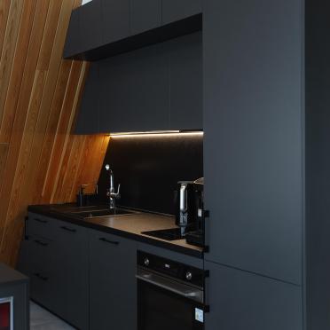 Интерьер кухни с нишей с подсветкой и с подсветкой  смотреть на Basicdecor