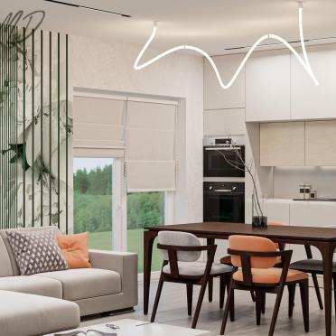 Интерьер гостиной с жалюзи  смотреть на Basicdecor
