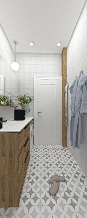 Интерьер ванной в современном стиле смотреть на Basicdecor