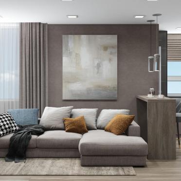 Интерьер гостиной  смотреть на Basicdecor