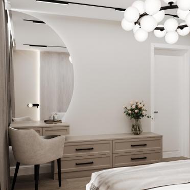 Интерьер спальни cветильниками над кроватью  смотреть на Basicdecor